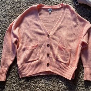 Light Pink Cardigan Sweater